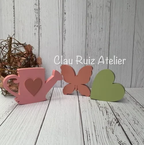 Kit Jardim Regador, Borboleta ,coração- Decoração Bebê