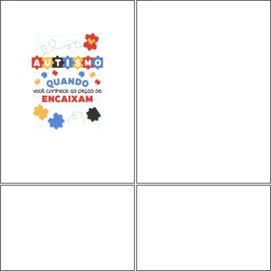 Arte Estampa Camisa Autismo Mod-19