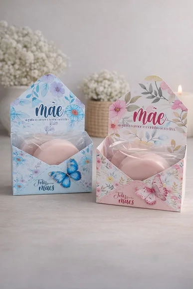 Caixa Envelope para Sabonete Dia das Mães