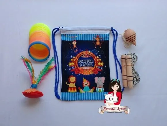 Mochila Boa Infância Tema Circo 3