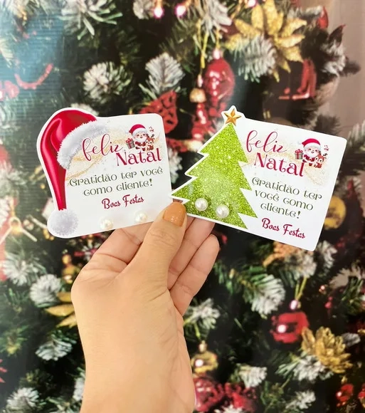 Tag com Brinco Natal