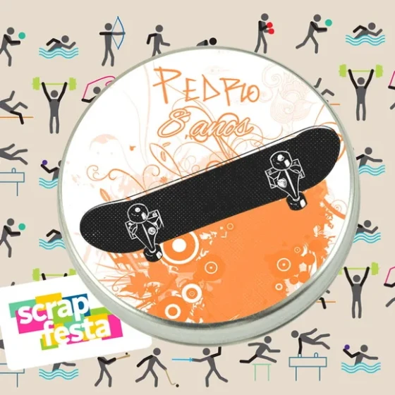 Latinhas Personalizadas Festa Skate