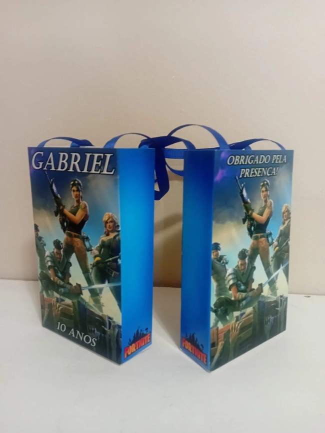 Sacolinhas Personalizadas Fortnite para Lembrancinhas