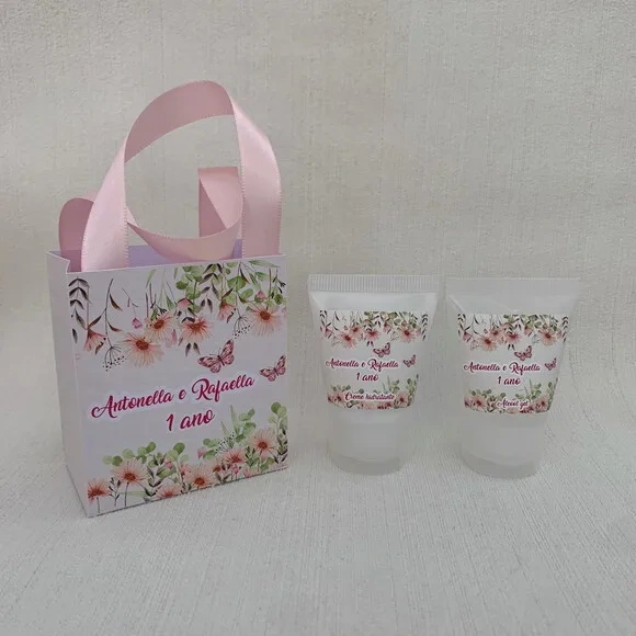 Kit jardim encantado Hidratante + Álcool gel + sacolinha