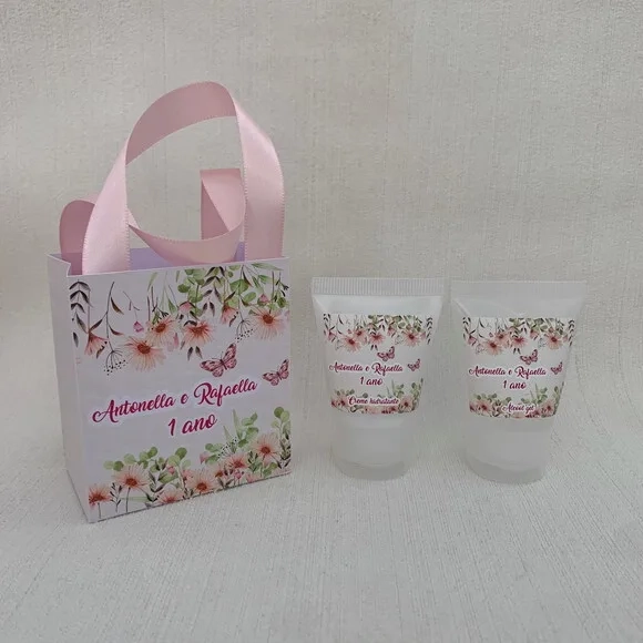 Kit jardim encantado Hidratante + Álcool gel + sacolinha
