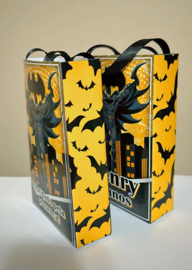 Sacolinhas Personalizada Batman Lembrancinhas Para Aniversário