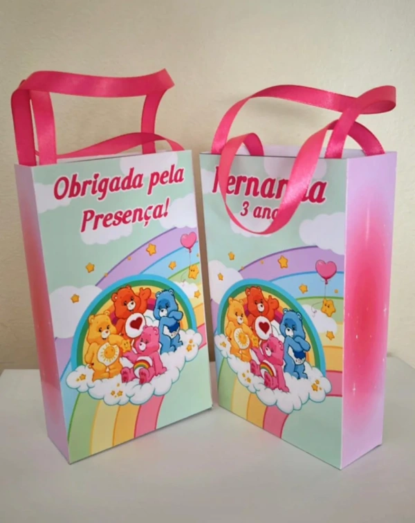 Sacolinhas Personalizada Ursinhos Carinhosos Lembrancinhas Para Aniversário