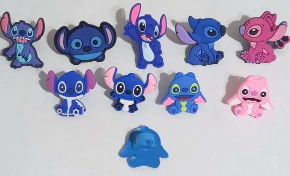 Ponteira C/lápis Stitch Emborrachados - 10 Unidades