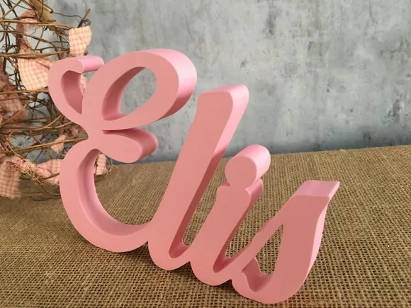 Letras de mdf -nomes - Letras Cursivas