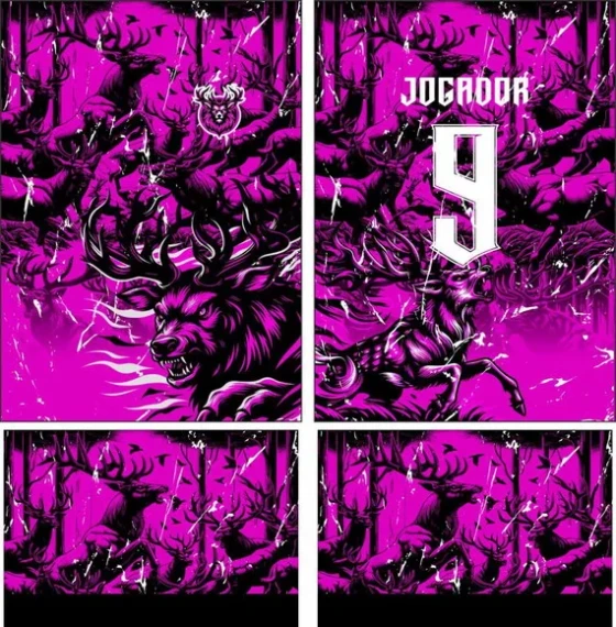Arte Vetor Camisa Interclasse Cervo 328