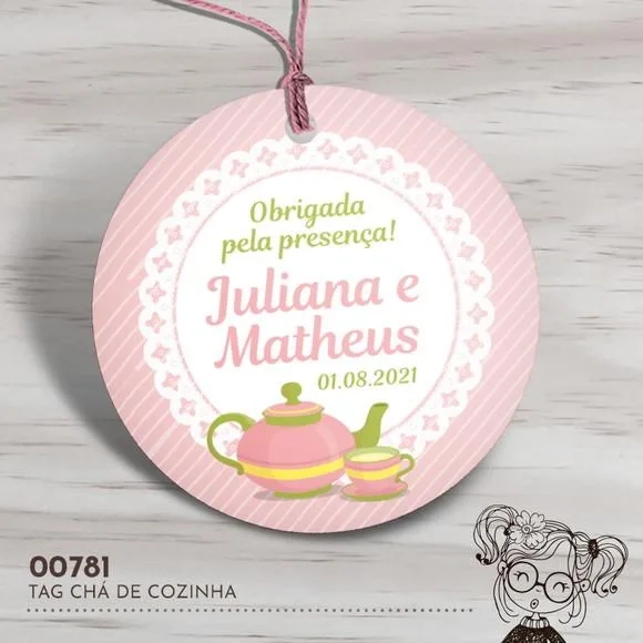 Tag Redonda Chá de Cozinha - 00781