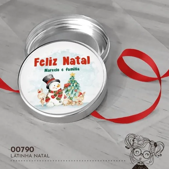 Latinha Adesivada Natal - 00790