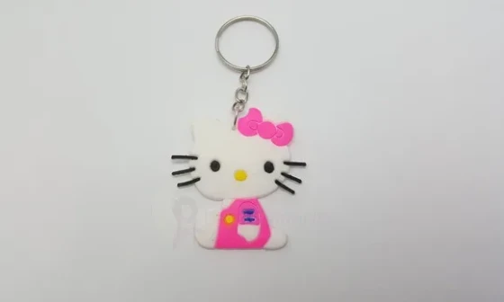 Chaveiro da Hello Kitty Emborrachado de 4,8cm