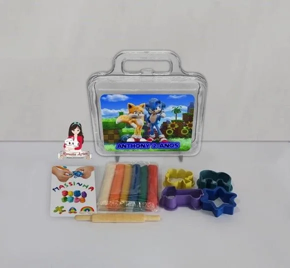 Kit Massinha na Maleta Sonic Filme 2020
