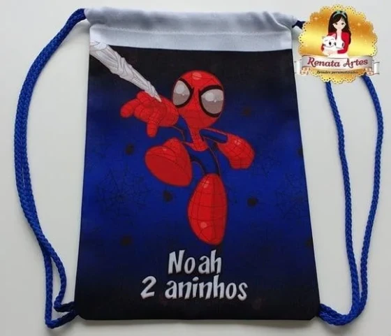 Mochila de Tecido Homem Aranha