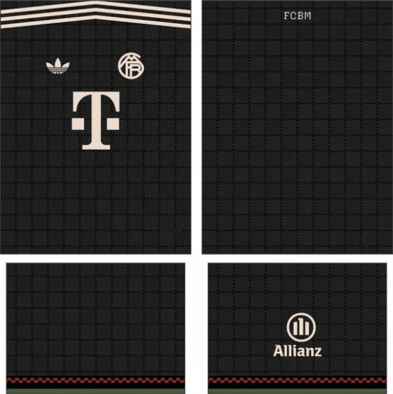 Arte Vetor Camisa Bayern München Terceira 2025-2026