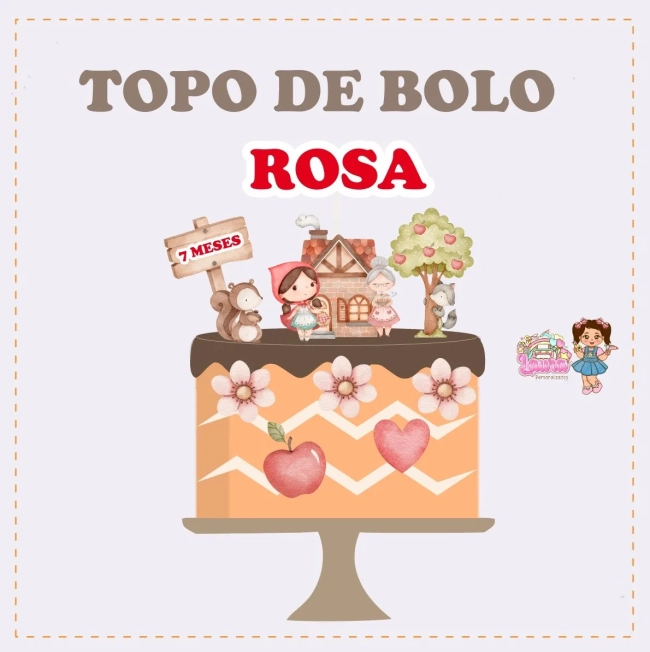 Kit Festa Só Um Bolinho CHAPEUZINHO VERMELHO - Decoração de Festa
