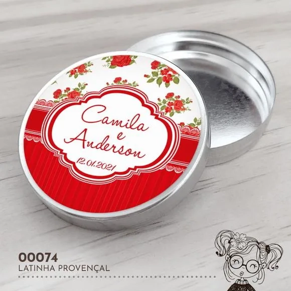 Latinha Adesivada Provençal - 00074