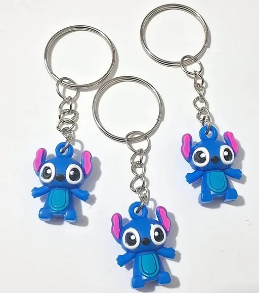 Chaveiro Stitch 2,5cm Emborrachado Pacote com 5 Unidades