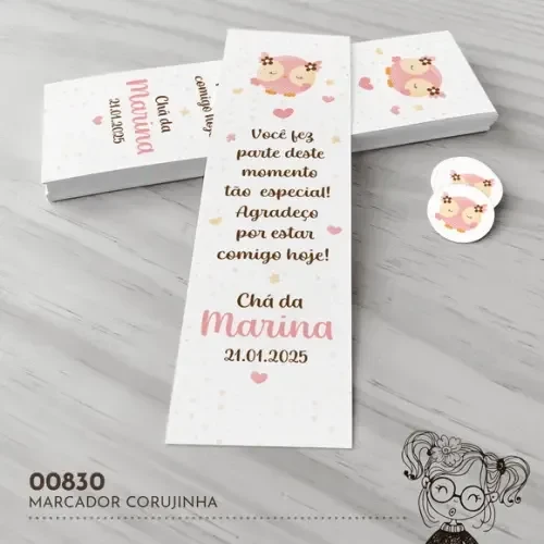 Marcador de Livro Corujinha - 00830