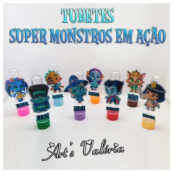 Tubete Super Monstros em Ação - cada