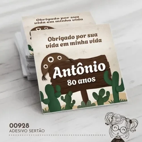 Adesivo Quadrado Sertão - 00928