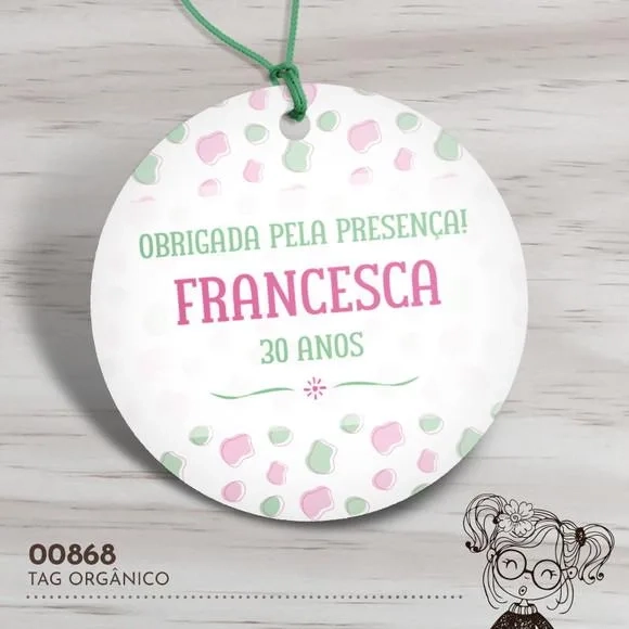 Tag Redonda Orgânico - 00868