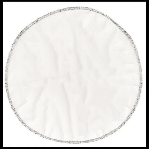 Círculos Organza Tunil Off White 35cm de Diametro Kit C/170