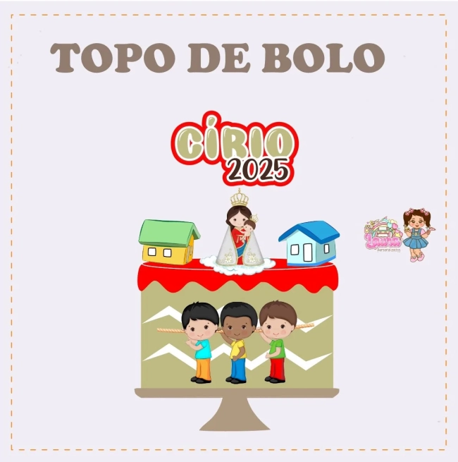 Kit Festa Só Um Bolinho CÍRIO DE NAZARÉ - Decoração de Festa