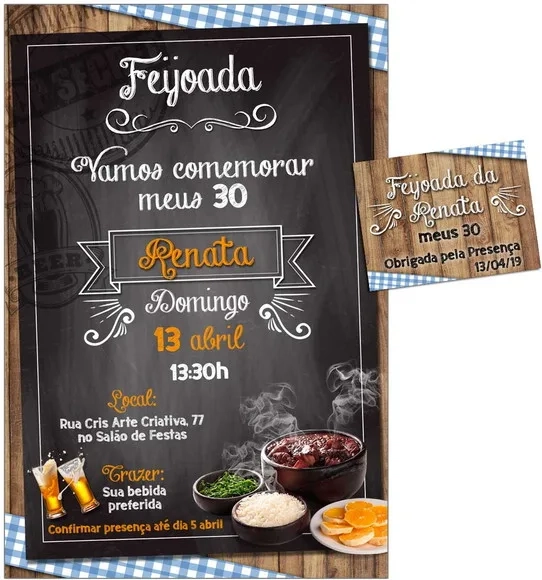 CONVITE DIGITAL C/TAG Feijoada