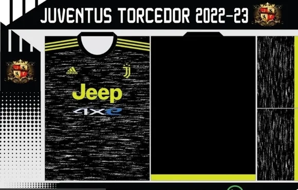 Vetor Da Camisa Juventus Torcedor 2022-23