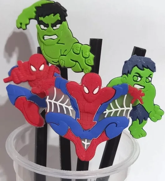 Lápis C/ponteiras Homem Aranha Emborrachado -pct C/4 Uni