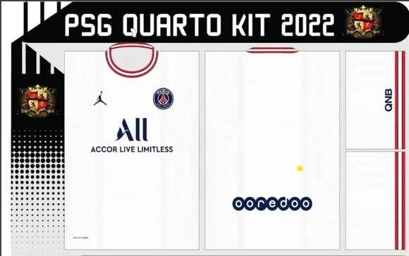 Vetor Da Camisa Psg Quarta Camisa 2022