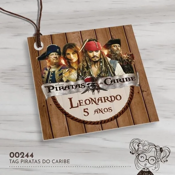 Tag Quadrada Piratas do Caribe 00244