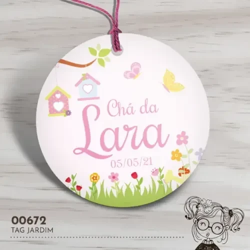 Tag Redonda Jardim - 00672