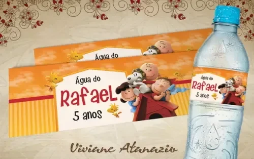 Rótulo Água Snoopy - 00322