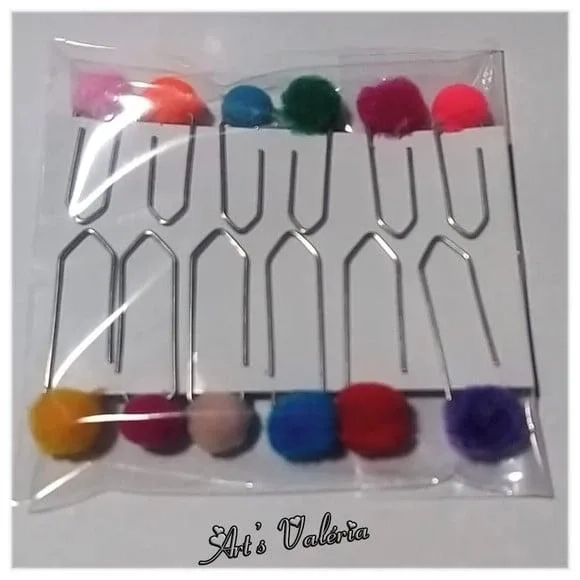 Clips Pompom -valor Unitário - Cores Sortidas