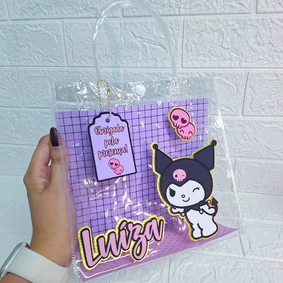 Sacola Pvc Transparente - Kuromi