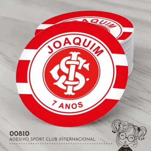Adesivo Redondo Sport Club Internacional - 00810