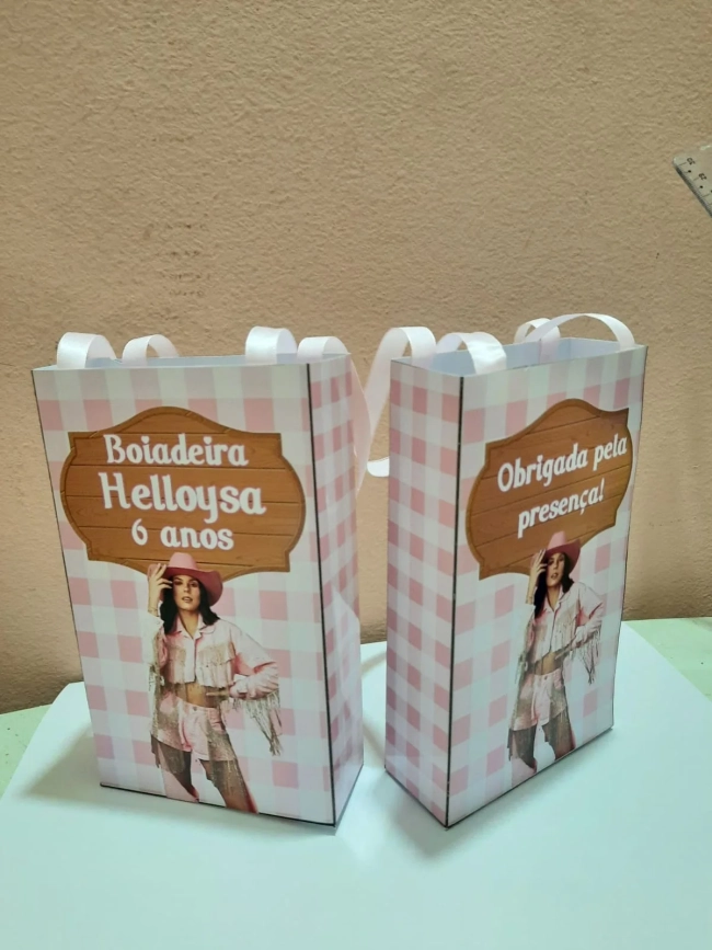 Sacolinhas Personalizadas Boiadeira para Lembrancinhas