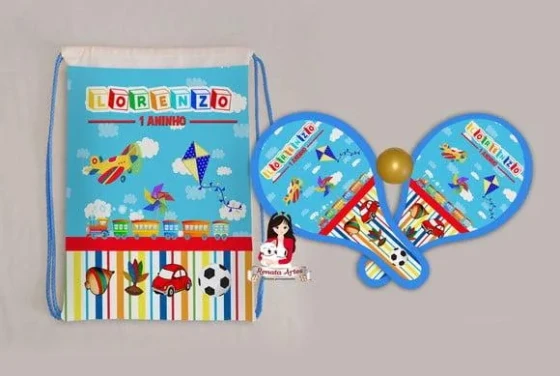 Mochila Ping Pong Tema Brinquedos