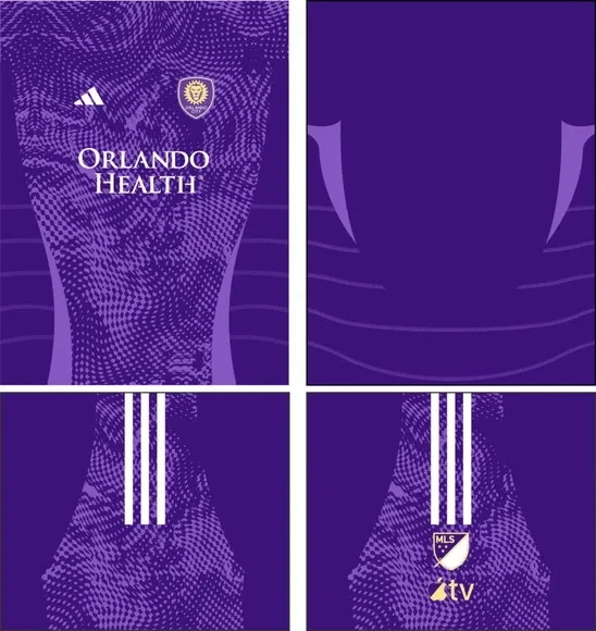 Arte Vetor Camisa Orlando City Sc Local 2025-26