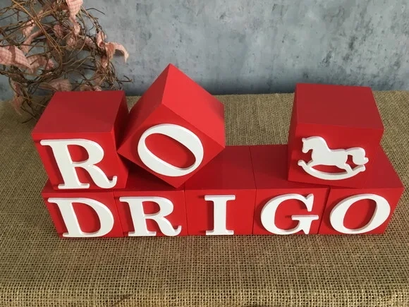 Cubos 6x6cm Cavalinho de Balanço
