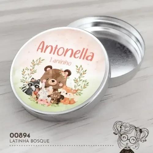 Latinha Adesivada Bosque - 00894