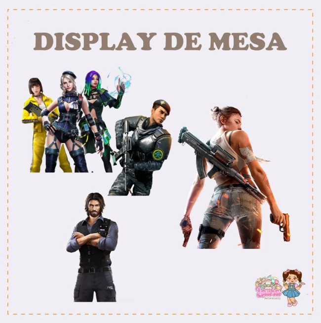 Kit Festa Só Um Bolinho FREE FlRE - Decoração de Festa