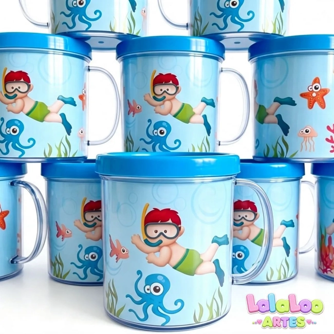 Caneca Fundo do Mar Personalizada