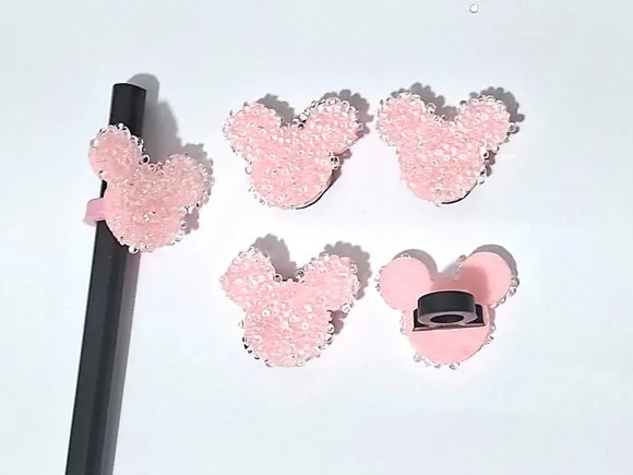 Lápis C/ponteira Minnie Eva com Pedrinhas Pacote C/6 Peças