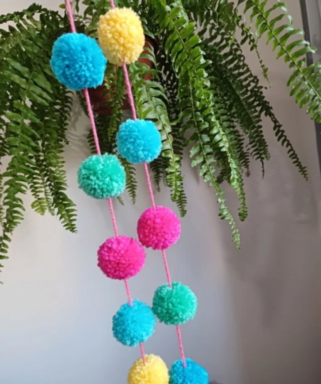 Varal de pompons