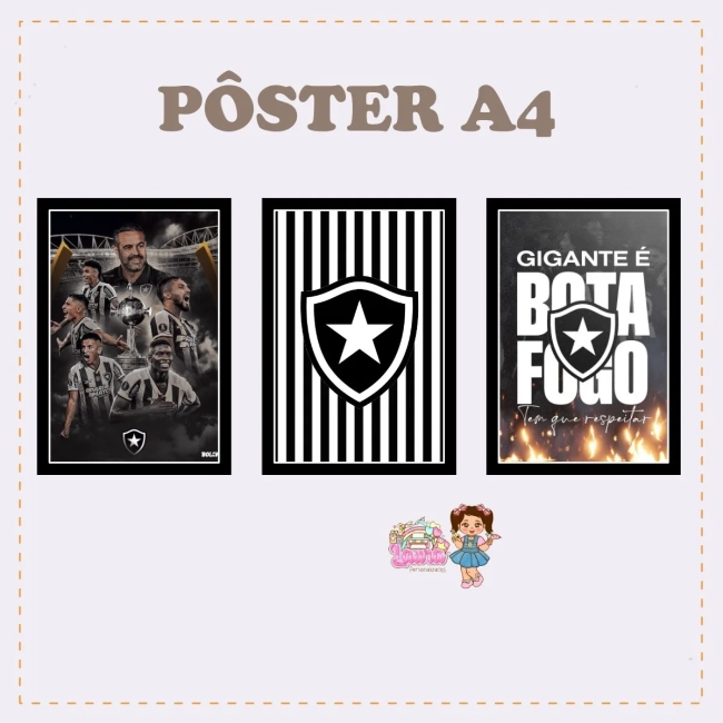 Kit Festa Só Um Bolinho BOTAFOGO - Decoração de Festa