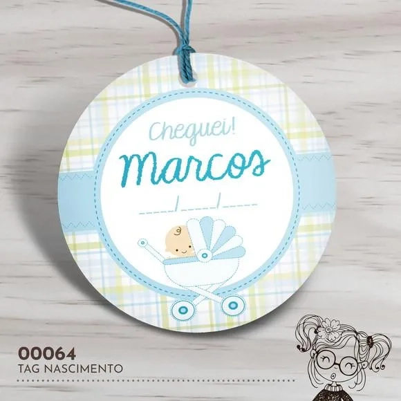 Tag Redonda Nascimento - 00064